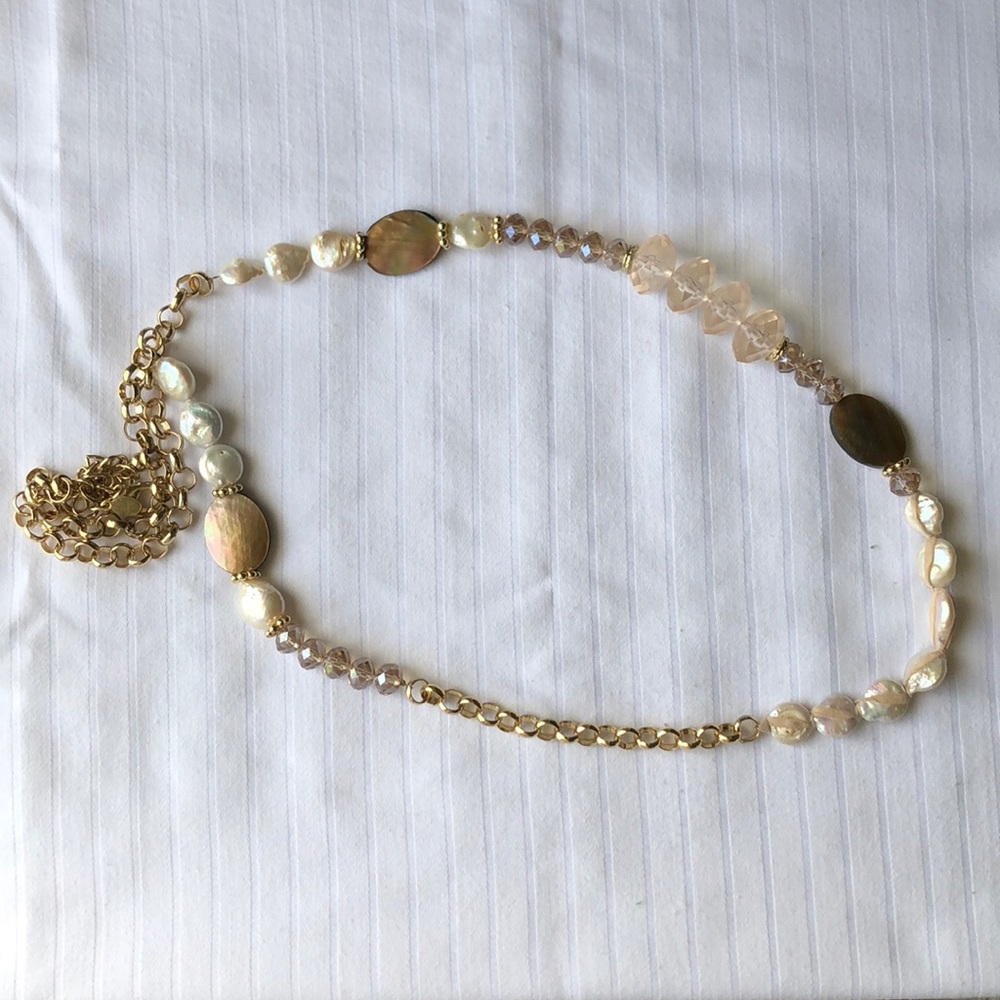 CHICO’S Long Necklace in Gold